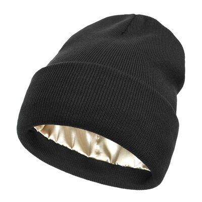 Шляпка Beanie стиль трикотажная Шляпка Beanie шляпы акриловая шерсть полиэстер мерино взрослая шляпа окружность легкая дышащая зимняя шапка