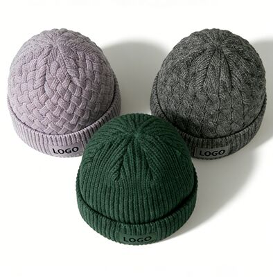 Customizable Colors Unisex Knit Beanie Hat with Adult Hat Circumference for Winter Warmth (Кондиционируемые цвета унисекс)