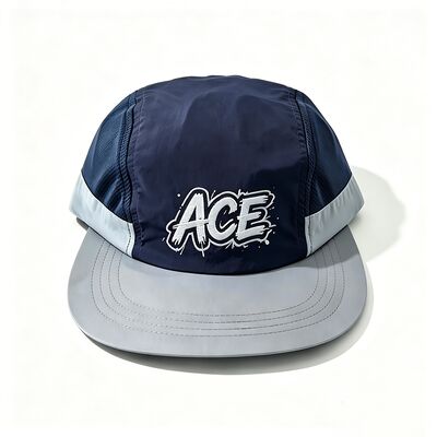 Unisex 5 Panel Camper Hat Medium Brim Length Contrast Stitching Lightweight Durable Suitable For Casual And Outdoor Wear