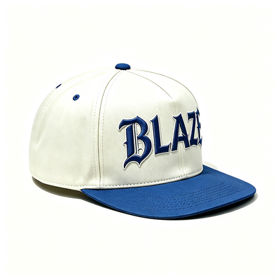 High Durability Flat Brim Snapback Hats Customized Logo in Royal Blue or Any Colors Ideal for Corporate Events Promotions and Team Uniforms