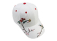Цветки/птицы вышили бейсбольным кепкам, белой шляпе бейсбола холста хлопка
