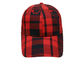 Шляпа бейсбола панели ПОТЕХИ 6, красный черный стиль улицы бейсбольных кепок тенниса решетки