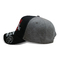 Внушительные бейсбольные кепки вышитые 3Д черные и польза серого цвета мужская