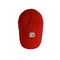 Шляпы папы спорт бейсбола шерстей сублимации с красным цветом вышивки логотипа 3д