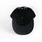 Логотип письма вышивки шляп 3Д Снапбак брим пластиковой черноты пряжки плоский