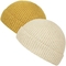 Желтая акриловая равнина вяжет шляпы Beanie с краткостью наполняется до краев взрослый размер